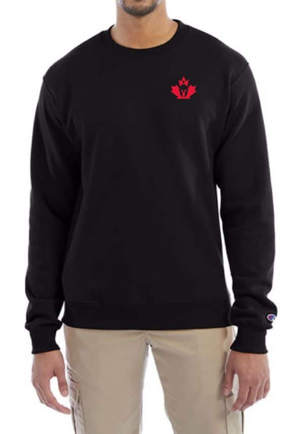 Crossfit Colosseum-Crewneck-Sweatshirt-Front-Black