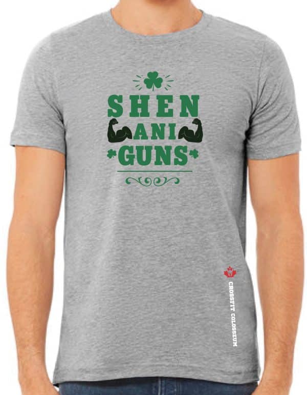 Shen-ani-Guns on Athletic Heather Unisex tshirt